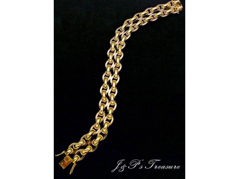 Personalisiertes 14K Oder 18K Gelb - Und Weißgoldarmband, 100% Handarbeit Personalisiertes 14K Oder 18K Gelb - Und Weißgoldarmband, 100% Handarbeit von JPsTreasure
