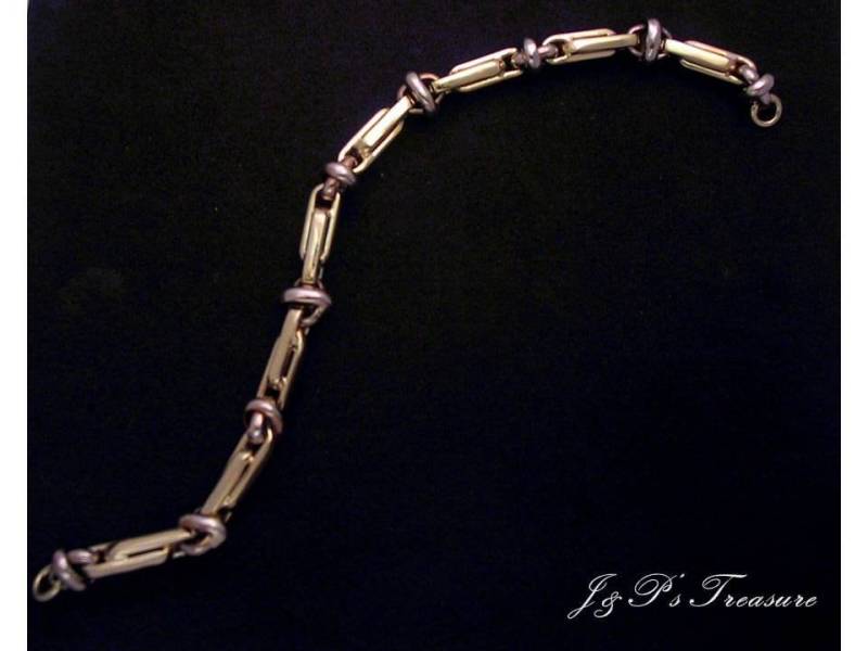 Personalisiertes 14K Oder 18K Gelb - Und Weißgoldarmband, 100% Handarbeit von JPsTreasure