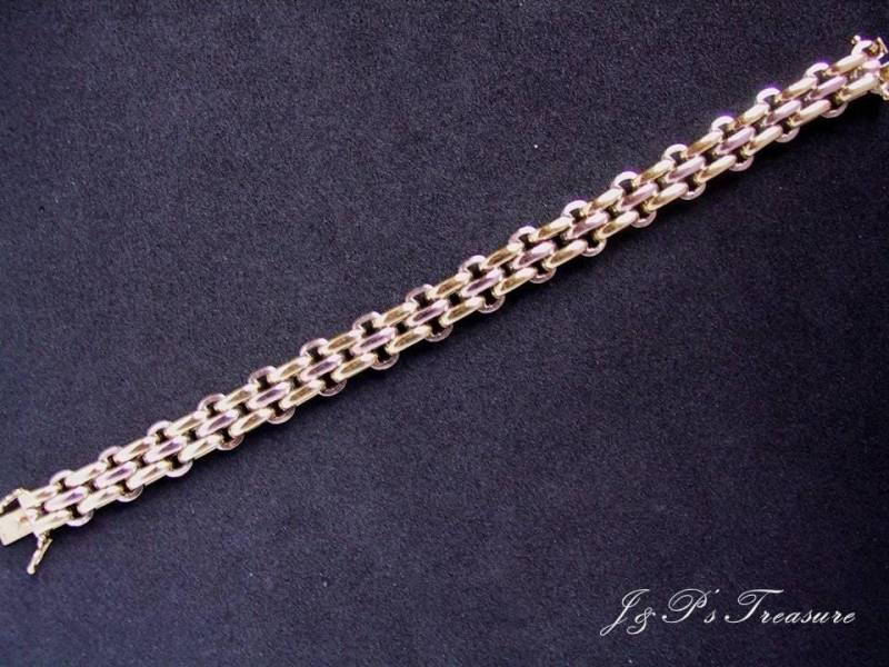 Personalisiertes Armband Aus 585Er Gelb - Und Weißgold, 100% Handgefertigt Personalisiertes Armband Aus 585Er Gelb - Und Weißgold, 100% Handgefertigt von JPsTreasure