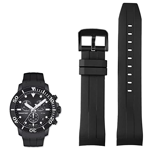 JQQJZLC 22mm für Tissot T120417 T120407 Quarz Zifferblatt Gummi -Sport Männer Watch Watchband Waterdes Silikon Uhrenbänder von JQQJZLC