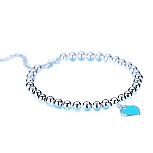 JQQJZLC Armband Perlenkette Herz Anhänger Armband Ladies Party Hochzeitsgeschenk Party Geschenk Geburtstag Geschenk von JQQJZLC