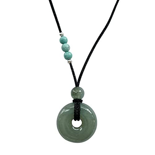 JQQJZLC Armband Real Natural Grade A Jade Donut mit 12 Geburtssteinarmband -Geburtstagsgeschenk, verstellbare Damenschmuck von JQQJZLC