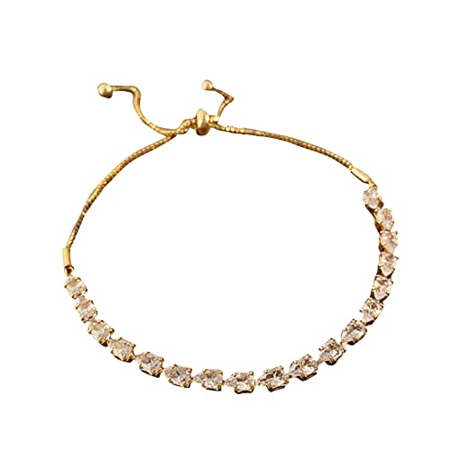JQQJZLC Armband Wassertropfenförmiges Strassarmband für Frauen grils verstellbare Kristallarmbänder Mode Schmuck Valentinstag Geschenk Damen Juwely JQQJZLC Armband Wassertropfenförmiges Strassarmband für Frauen grils verstellbare Kristallarmbänder Mode Schmuck Valentinstag Geschenk Damen Juwely von JQQJZLC