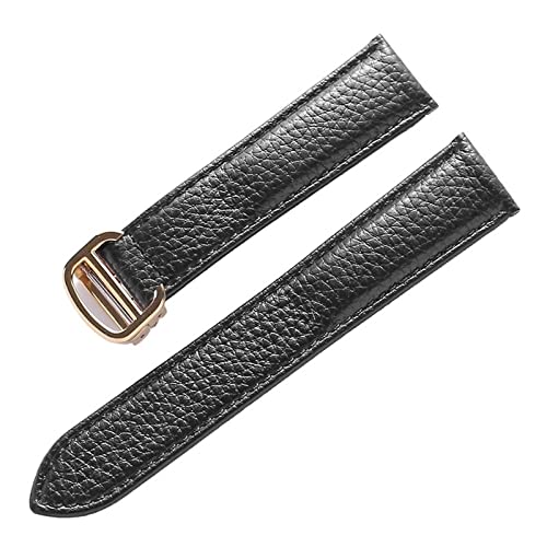 JQQJZLC Davno Watch Band für Tank Solo Men Lady Einsatz Klaspen -Uhr -Gurt echtes Leder Weich Uhr Armbandgürtel 20mm 22 mm 23 mm von JQQJZLC