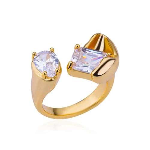 JQQJZLC Mädchen Produkte Ringe Ring Schmuck Frauen Männer Square Wickelte Ringe für Frauen Ring Hochzeitsfeier Geschenke von JQQJZLC