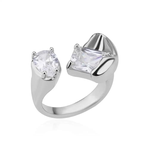 JQQJZLC Mädchen Produkte Ringe Ring Schmuck Frauen Männer Square Wickelte Ringe für Frauen Ring Hochzeitsfeier Geschenke von JQQJZLC