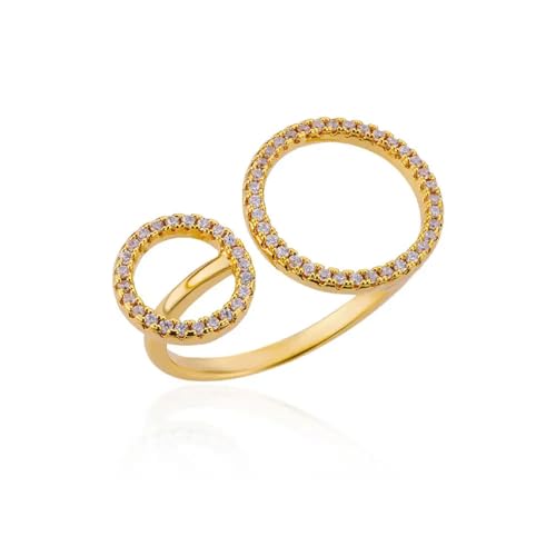 JQQJZLC Mädchen Produkte Ringe Ring Schmuck Frauen Männer Square Wickelte Ringe für Frauen Ring Hochzeitsfeier Geschenke von JQQJZLC