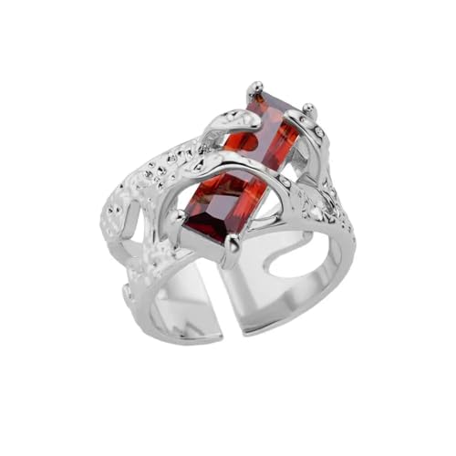 JQQJZLC Mädchen Produkte Ringe Ring Schmuck Frauen Männer Square Wickelte Ringe für Frauen Ring Hochzeitsfeier Geschenke von JQQJZLC