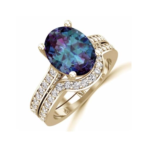 JQQJZLC Mädchen Produkte Ringe Ring Schmuck Frauen Männer versprechen Hochzeit minimalistische Temperamentlinie Design vier Krallen Zirkon Ring Luxuriöser Frauenring -Set Geschenke von JQQJZLC