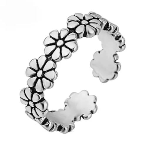 JQQJZLC Mädchenprodukte Ringe Ring Schmuck Frauen Männer Blumen Finger Ringe schillernden Gänseblümchen stapelbarer Ring, klar für Frauen Hochzeitsgeschenke JQQJZLC Mädchenprodukte Ringe Ring Schmuck Frauen Männer Blumen Finger Ringe schillernden Gänseblümchen stapelbarer Ring, klar für Frauen Hochzeitsgeschenke von JQQJZLC