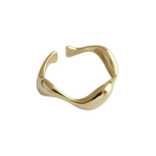 JQQJZLC Mädchenprodukte Ringe Ring Schmuck Frauen Männer Ringe unregelmäßige Welle reibungsloses Engagement für Frauengeschenke von JQQJZLC