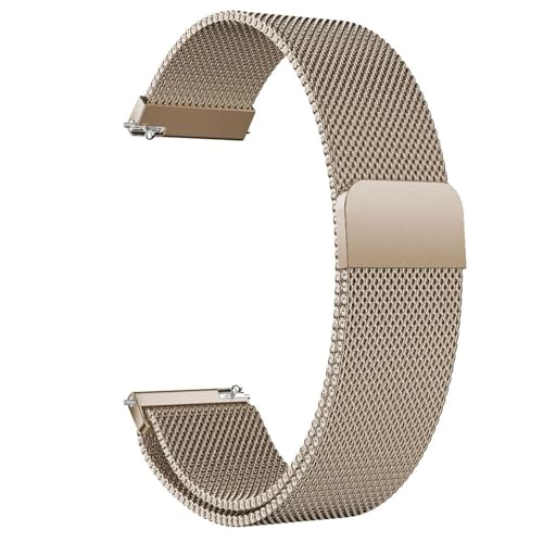 JQQJZLC Metall Magnetic Watch Band Mesh gewebte Schnellfreisetzungsgurt verstellbare Edelstahl -Ersatzbänder für Frauen Männer 16mm18mm 20mm 22 mm von JQQJZLC