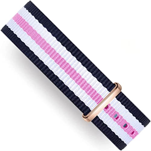JQQJZLC Premium-Nylon-Ersatz-Uhrenbänder für Männer und Frauen Uhren und Smartwatches Mesh Ersatzwache Atmungsabstimmung F-20mm (Farbe: B, Größe: 20 mm) von JQQJZLC