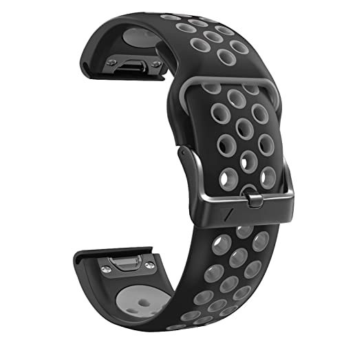 JQQJZLC Sport Silicon Watch Straps Band Schnellfreisetzung Armband für Fenix ​​6x 6 Pro 5x 5 plus 3HR 935 945 Armband 22 26mm Uhrenbandbänder von JQQJZLC