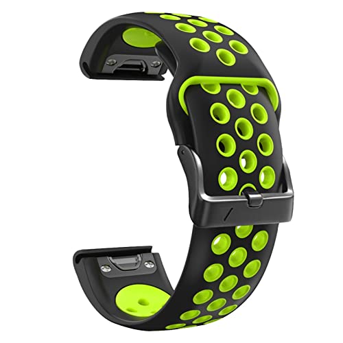 JQQJZLC Sport Silicon Watch Straps Band Schnellfreisetzung Armband für Fenix ​​6x 6 Pro 5x 5 plus 3HR 935 945 Armband 22 26mm Uhrenbandbänder von JQQJZLC