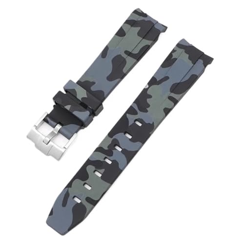 JQQJZLC Tarnhaltegurt für Omega für Swatch Moonswatch gebogenes Ende Silikon Gummi -Armband Frauen Sport Uhren Band Accessorie 20mm JQQJZLC Tarnhaltegurt für Omega für Swatch Moonswatch gebogenes Ende Silikon Gummi -Armband Frauen Sport Uhren Band Accessorie 20mm von JQQJZLC