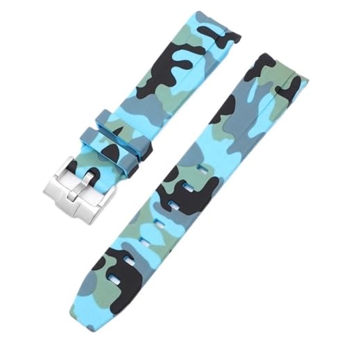 JQQJZLC Tarnhaltegurt für Omega für Swatch Moonswatch gebogenes Ende Silikon Gummi -Armband Frauen Sport Uhren Band Accessorie 20mm JQQJZLC Tarnhaltegurt für Omega für Swatch Moonswatch gebogenes Ende Silikon Gummi -Armband Frauen Sport Uhren Band Accessorie 20mm von JQQJZLC