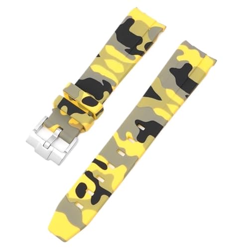 JQQJZLC Tarnhaltegurt für Omega für Swatch Moonswatch gebogenes Ende Silikon Gummi -Armband Frauen Sport Uhren Band Accessorie 20mm JQQJZLC Tarnhaltegurt für Omega für Swatch Moonswatch gebogenes Ende Silikon Gummi -Armband Frauen Sport Uhren Band Accessorie 20mm von JQQJZLC