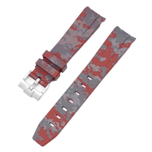 JQQJZLC Tarnhaltegurt für Omega für Swatch Moonswatch gebogenes Ende Silikon Gummi -Armband Frauen Sport Uhren Band Accessorie 20mm JQQJZLC Tarnhaltegurt für Omega für Swatch Moonswatch gebogenes Ende Silikon Gummi -Armband Frauen Sport Uhren Band Accessorie 20mm von JQQJZLC