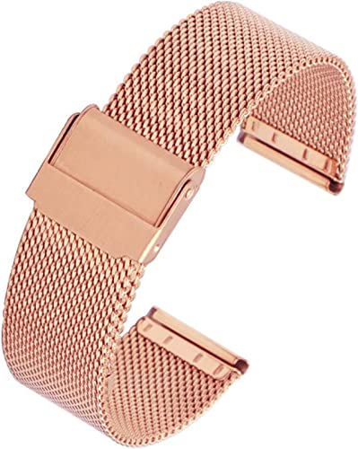 JQQJZLC Uhren Bänder Handgelenkzubehör Uhrengurt verstellbare Edelstahl-Maschen-Ersatz-Uhr-Band Atmungsabstände und wasserdichte C-18mmmm JQQJZLC Uhren Bänder Handgelenkzubehör Uhrengurt verstellbare Edelstahl-Maschen-Ersatz-Uhr-Band Atmungsabstände und wasserdichte C-18mmmm von JQQJZLC