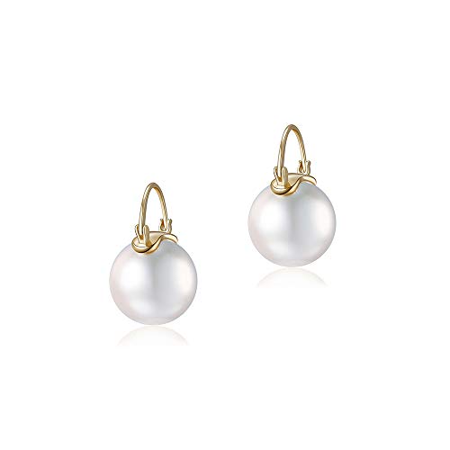 16 mm Kunstperlen-Ohrstecker, feiner Schmuck für Frauen, Geschenk, Metall 16 mm Kunstperlen-Ohrstecker, feiner Schmuck für Frauen, Geschenk, Metall von JQWL