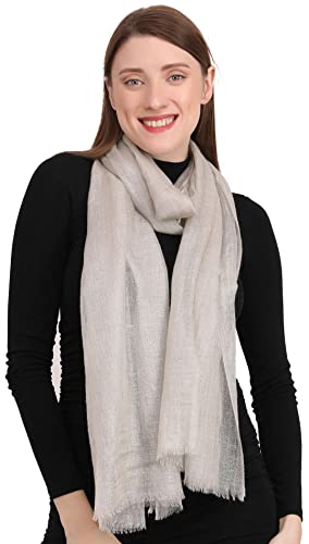 JR Shawls Lightweight Silk Pashmina Shawl for Women Winter Cashmere Pashmina Scarves and Wraps Scarfs for Women Cozy Winter Scarves (Popular Grey) von JR Shawls
