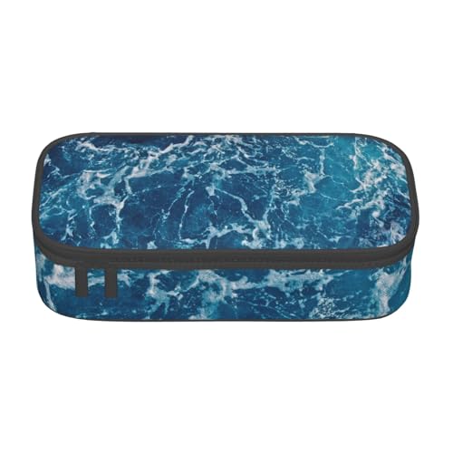 Federmäppchen mit großem Fassungsvermögen, Motiv: tropischer Ozean, Strand, großes Fassungsvermögen, Federmäppchen für Studenten, Schreibwaren-Tasche, Schreibtisch-Organizer mit glattem von JRBWTDBW