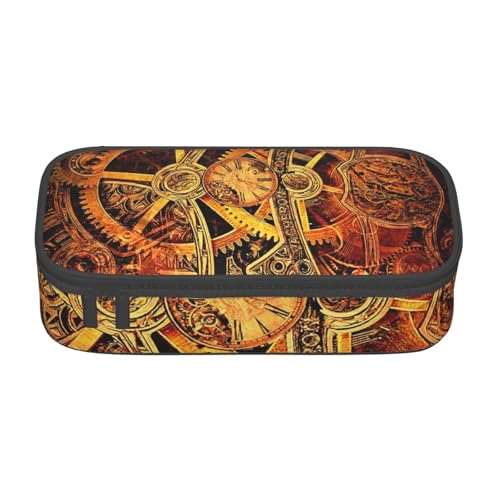 Federmäppchen mit großem Fassungsvermögen, coole Steampunk-Ausrüstung, großes Fassungsvermögen, Federmäppchen für Studenten, Schreibwaren-Tasche, Schreibtisch-Organizer mit glattem Reißverschluss, von JRBWTDBW