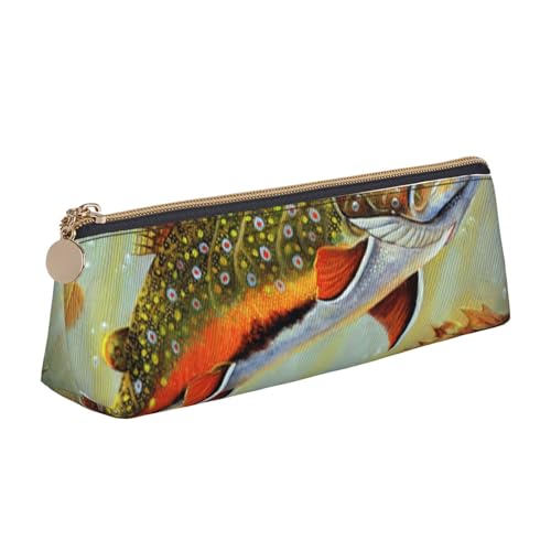 JRBWTDBW Brook Federmäppchen aus Leder, schlankes Design, Stifteetui mit metallischem Reißverschluss, für Studenten, Büro, Universität, Mittelschule, weiß, Einheitsgröße, Schulranzen-Set von JRBWTDBW