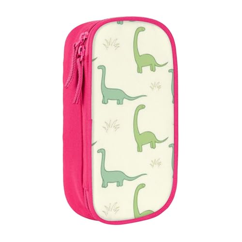 JRBWTDBW Dinosaurier-Federmäppchen für Studenten, Mädchen, Jungen, großes Fassungsvermögen, für Erwachsene, Stiftemäppchen, Büro-Organizer, einfach, langlebig, multifunktionales Federmäppchen, rose, von JRBWTDBW