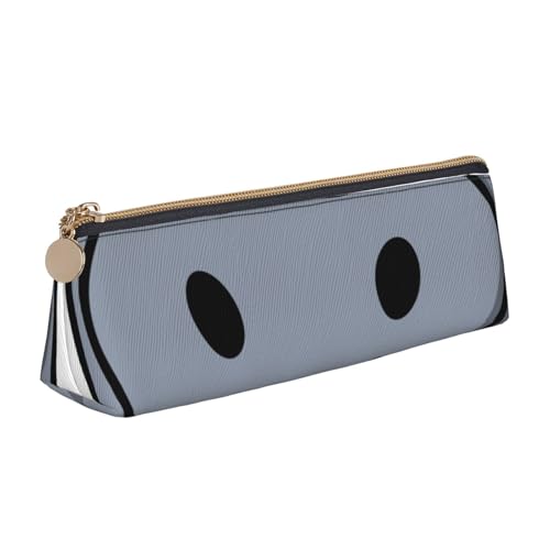 JRBWTDBW Federmäppchen aus Leder, Motiv: Cartoon-Nilpferd, schlankes Design, Stifttasche mit metallischem Reißverschluss, für Studenten, Büro, Universität, Mittelschule, Stifteetui, weiß, JRBWTDBW Federmäppchen aus Leder, Motiv: Cartoon-Nilpferd, schlankes Design, Stifttasche mit metallischem Reißverschluss, für Studenten, Büro, Universität, Mittelschule, Stifteetui, weiß, von JRBWTDBW