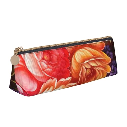 JRBWTDBW Federmäppchen aus Leder, mit schönem Blumenmuster, schlankes Design, Stifttasche mit metallischem Reißverschluss, für Studenten, Büro, Uni, Mittelschule, Stifteetui, Rot, weiß, Einheitsgröße, JRBWTDBW Federmäppchen aus Leder, mit schönem Blumenmuster, schlankes Design, Stifttasche mit metallischem Reißverschluss, für Studenten, Büro, Uni, Mittelschule, Stifteetui, Rot, weiß, Einheitsgröße, von JRBWTDBW