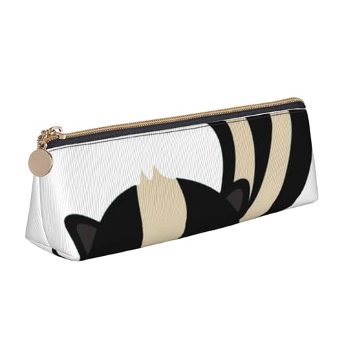 JRBWTDBW Federmäppchen aus Leder, schlankes Design, Stifteetui mit metallischem Reißverschluss, für Studenten, Büro, Uni, Mittelschule, weiß, Einheitsgröße, Schulranzen-Set von JRBWTDBW