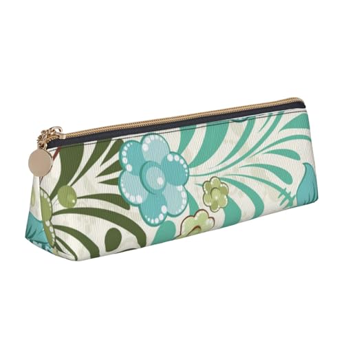 JRBWTDBW Federmäppchen aus Leder, schmales Design, Stifteetui mit metallischem Reißverschluss, für Studenten, Büro, Uni, Mittelschule, Stifteetui, weiß, Einheitsgröße, Schulranzen-Set von JRBWTDBW