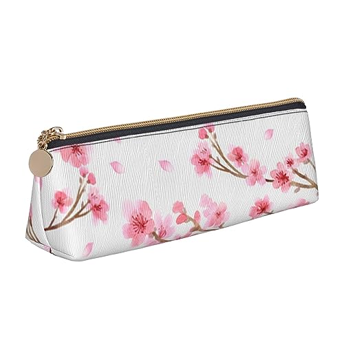 JRBWTDBW Federmäppchen aus Leder, schmales Design, Stifteetui mit metallischem Reißverschluss, für Studenten, Büro, Uni, Mittelschule, Stifteetui, weiß, Einheitsgröße, Schulranzen-Set von JRBWTDBW