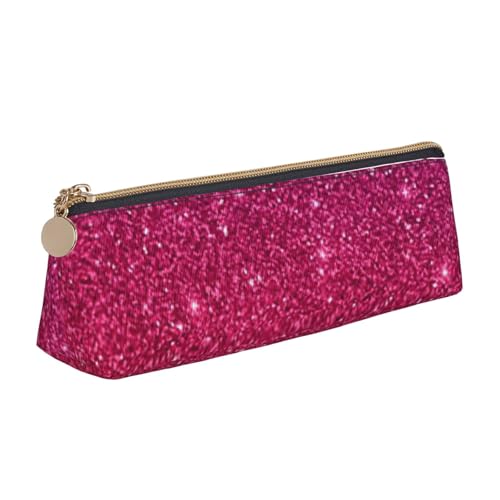 JRBWTDBW Federmäppchen aus Leder mit Farbverlauf, glitzernd, schlankes Design, Stifttasche mit metallischem Reißverschluss, Größe für Studenten, Büro, Uni, Mittelschule, weiß, Einheitsgröße, von JRBWTDBW