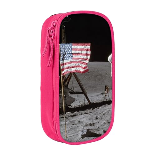 JRBWTDBW Federmäppchen mit Astronaut auf dem Mond, für Studenten, Mädchen, Jungen, großes Fassungsvermögen, für Erwachsene, Stiftemäppchen, Büro-Organizer, einfach, langlebig, multifunktionales von JRBWTDBW
