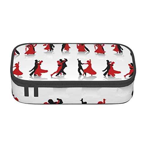 JRBWTDBW Federmäppchen mit großem Fassungsvermögen, Ballsaal, Tanz, großes Fassungsvermögen, Federmäppchen für Studenten, Schreibwaren-Tasche, Schreibtisch-Organizer mit glattem Reißverschluss, von JRBWTDBW