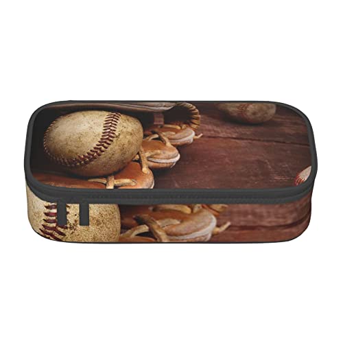 JRBWTDBW Federmäppchen mit großem Fassungsvermögen, Baseball-Stifttasche mit großem Fassungsvermögen, für Studenten, Schreibwaren-Tasche, Federmäppchen mit glattem Reißverschluss, tragbares von JRBWTDBW