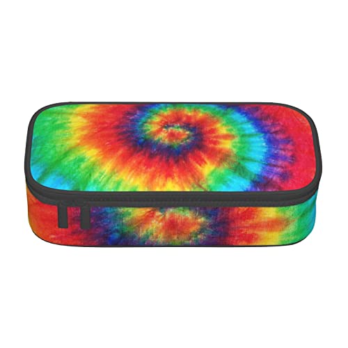 JRBWTDBW Federmäppchen mit großem Fassungsvermögen, Batikdesign, Hippies, großes Fassungsvermögen, Federmäppchen für Studenten, Schreibwaren-Tasche, Schreibtisch-Organizer mit glattem Reißverschluss, von JRBWTDBW