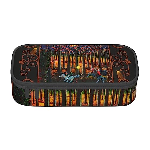 JRBWTDBW Federmäppchen mit großem Fassungsvermögen, Halloween-Party, großes Fassungsvermögen, Federmäppchen für Studenten, Schreibwaren-Tasche, Schreibtisch-Organizer mit glattem Reißverschluss, von JRBWTDBW