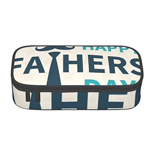 JRBWTDBW Federmäppchen mit großem Fassungsvermögen, Happy Fathers Day, großes Fassungsvermögen, Federmäppchen für Studenten, Schreibwaren-Tasche, Federmäppchen mit glattem Reißverschluss, tragbares von JRBWTDBW