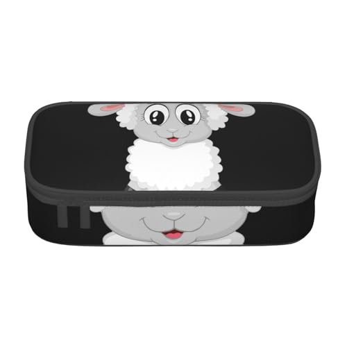 JRBWTDBW Federmäppchen mit großem Fassungsvermögen, Lamm, großes Fassungsvermögen, Federmäppchen für Studenten, Schreibwaren-Tasche, Schreibtisch-Organizer mit glattem Reißverschluss, tragbares von JRBWTDBW