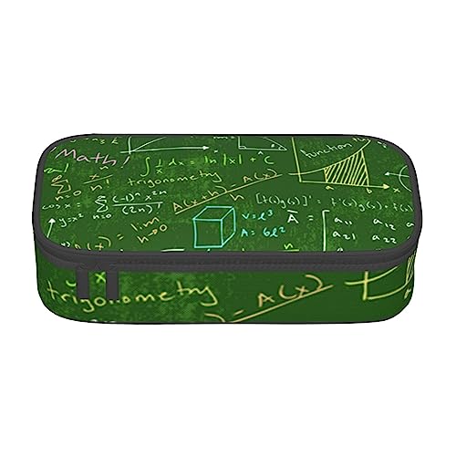 JRBWTDBW Federmäppchen mit großem Fassungsvermögen, Mathematik-Frage, großes Fassungsvermögen, Federmäppchen für Studenten, Schreibwaren-Tasche, Federmäppchen mit glattem Reißverschluss, tragbares von JRBWTDBW