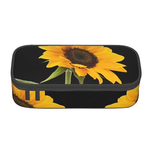JRBWTDBW Federmäppchen mit großem Fassungsvermögen, Motiv: Sonnenblume, großes Fassungsvermögen, Federmäppchen für Studenten, Schreibwaren-Tasche, Schreibtisch-Organizer mit glattem Reißverschluss, von JRBWTDBW