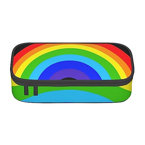 JRBWTDBW Federmäppchen mit großem Fassungsvermögen, Regenbogenfarben, großes Fassungsvermögen, Federmäppchen für Studenten, Schreibwaren-Tasche, Federmäppchen mit glattem Reißverschluss, tragbares von JRBWTDBW