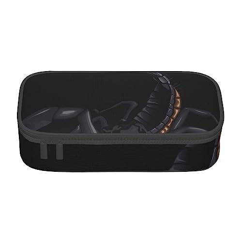 JRBWTDBW Federmäppchen mit großem Fassungsvermögen, Skorpion, großes Fassungsvermögen, Federmäppchen für Studenten, Schreibwaren-Tasche, Schreibtisch-Organizer mit glattem Reißverschluss, tragbares von JRBWTDBW