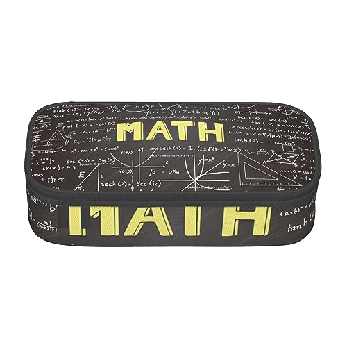 JRBWTDBW Federmäppchen mit großem Fassungsvermögen, für Schule, Mathematik, großes Fassungsvermögen, Federmäppchen für Studenten, Schreibwaren-Tasche, Schreibtisch-Organizer mit glattem von JRBWTDBW