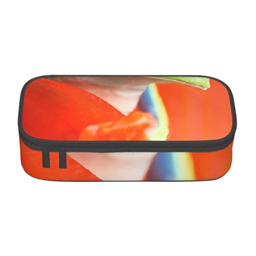 JRBWTDBW Federmäppchen mit großem Fassungsvermögen, rote Augen, Baumfrösche, großes Fassungsvermögen, Federmäppchen für Studenten, Schreibwaren-Tasche, Federmäppchen mit glattem Reißverschluss, von JRBWTDBW