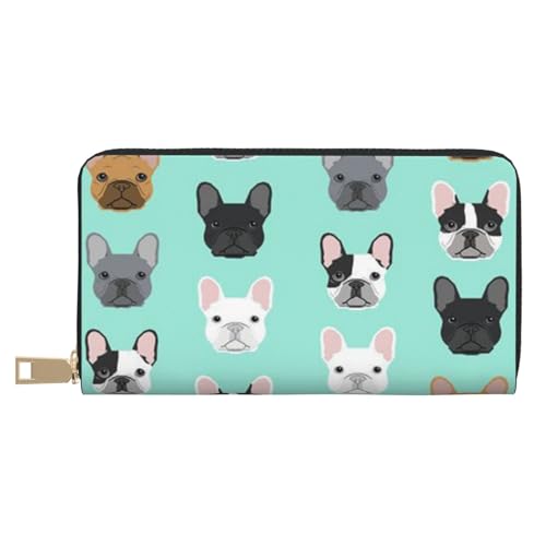 JRBWTDBW French Long Faux Leather Clutch Chic Stylish Women's Wallets for Modern Women Large Capacity Card Holder and Organizer Pockets Durable Purse Handbag for Everyday Travel, weiß, Einheitsgröße von JRBWTDBW